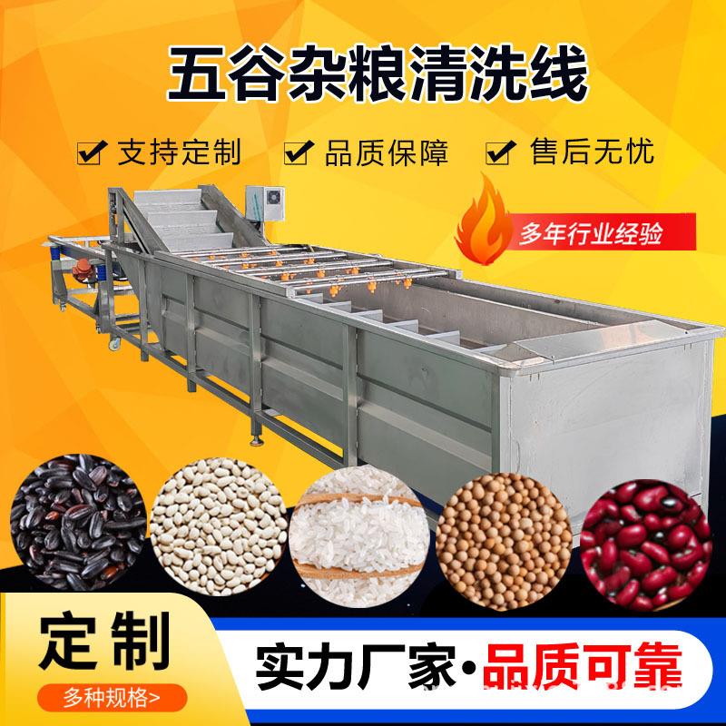 工厂用大米清洗机五谷杂粮清洗线粮食气泡清洗机大豆清洗机厂家
