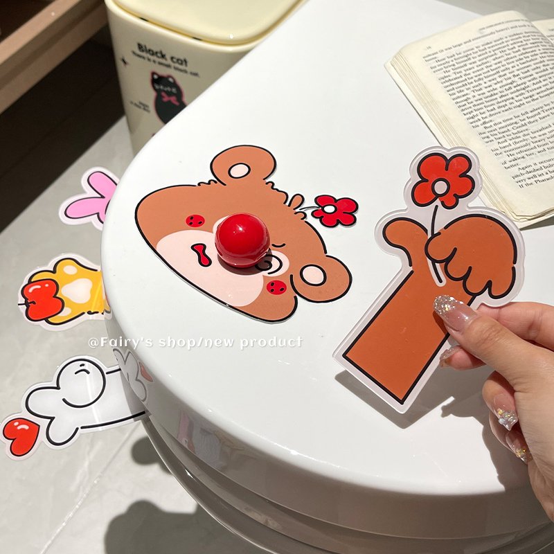 可爱马桶提盖器家用卫生间厕所不脏手翻盖器坐便器套圈提手掀盖器