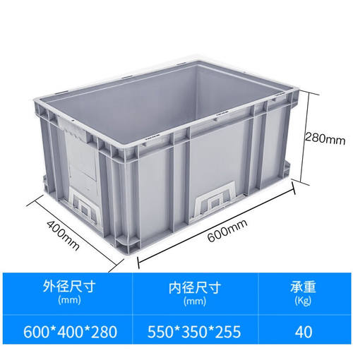 速发世库流SKU标准可流式物堆箱塑料周转箱塑料收纳箱收纳箱有盖