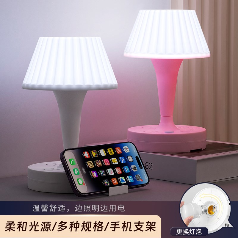 速发高级感欧式红色复小灯主卧室床头灯台古孩高颜值老人用