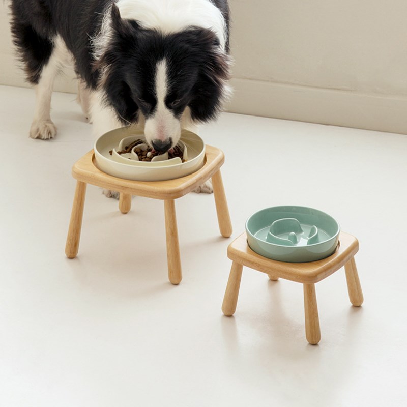 速发慢食碗加高陶饭瓷中大型犬缓食碗大狗食盆碗碗水盆狗碗