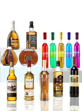 速发酒柜装饰品摆件空酒瓶客厅展示玄关酒道具样板间拍摄摆设北金