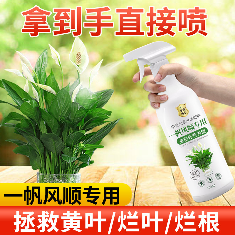 速发一帆风顺营养液免稀释红花肥料掌肥火鹤盆栽水培白掌营养液