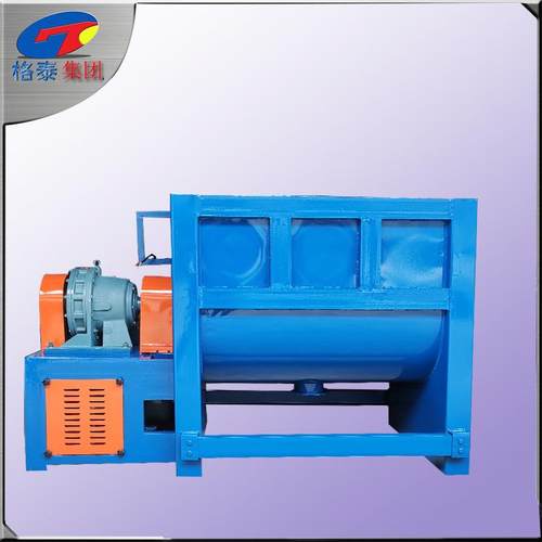 惠州有机肥混合搅拌机复合肥料双螺带强制混料现场出方案