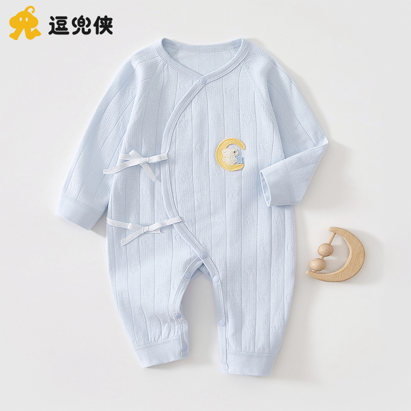 新生婴儿衣服a类纯棉初生52码宝宝连体衣0到3个月婴幼儿哈衣爬服