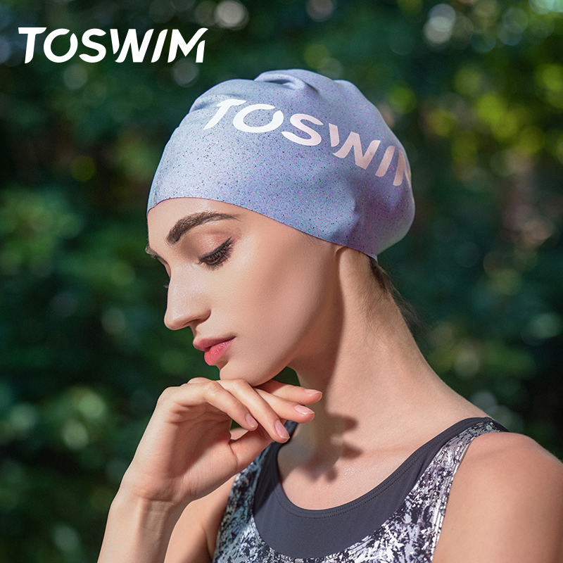 toswim拓胜游泳帽子硅胶防水护耳