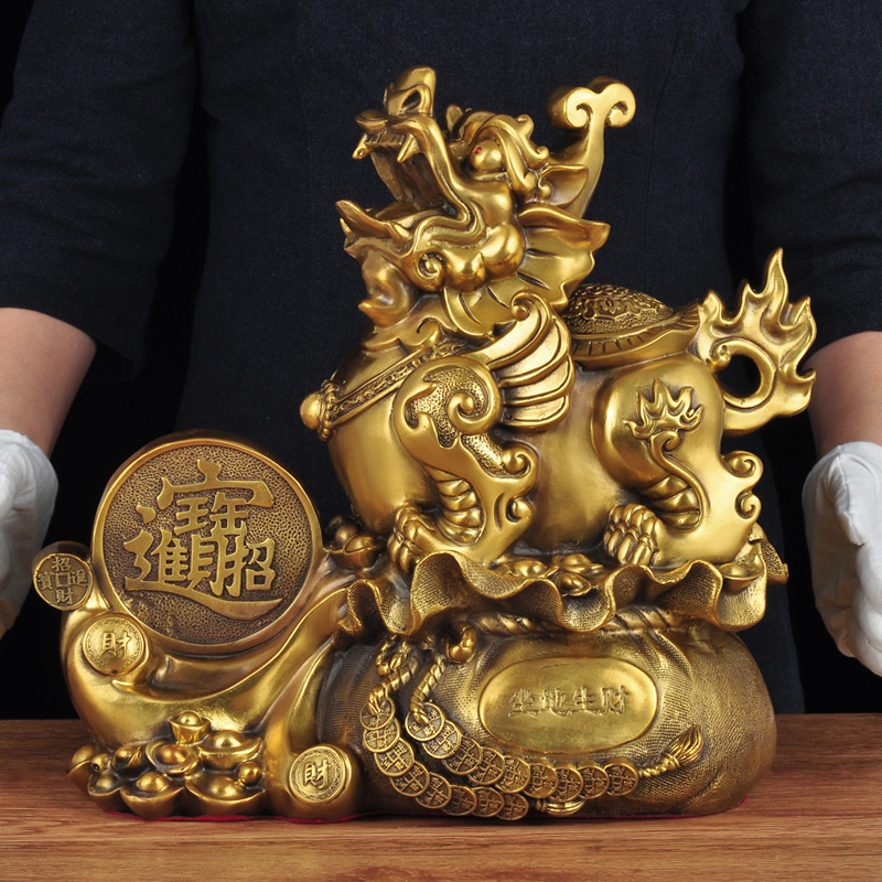 全铜貔貅摆件招财家居客厅玄关办