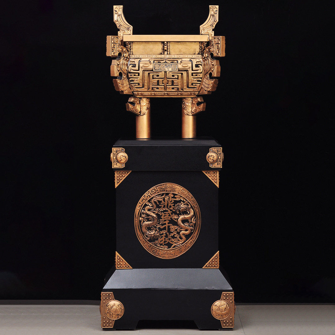 鼎盛千秋落地摆件诚信一言九鼎方鼎公司开业乔迁办公室玄关装饰品,家居饰品,落地摆件,淘宝优惠券,粉丝福利购,淘宝优惠卷