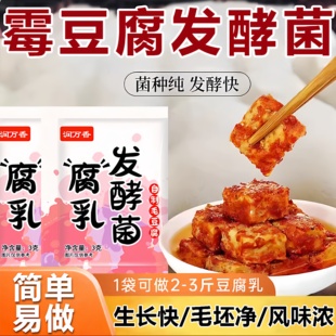 湖南霉豆腐发酵菌腐乳曲长毛臭豆腐家庭自制酵母官方旗舰店曲子粉