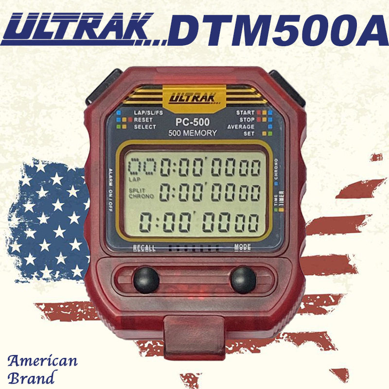 电子秒表DTM500定尔志ULTRAK奥赛克500道3排显示计时器田径训练