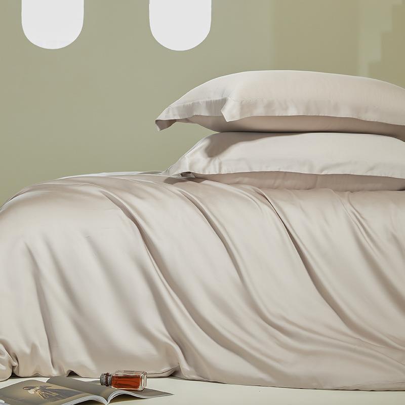 A类60618S进口地利精天丝四件套简约纯色被兰生套奥床单学宿舍三