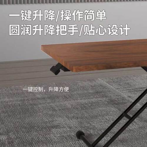 多功能桌子餐桌家用小户型小型可移动可升降折叠桌两用收纳小茶几