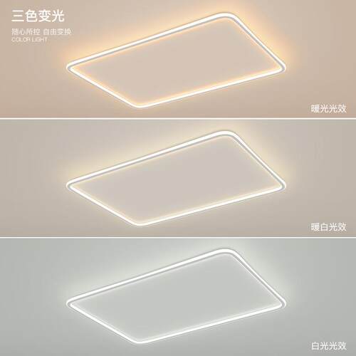 吸顶灯间led大气简卧约现代客厅灯长方形家北用欧创意室灯房LM337