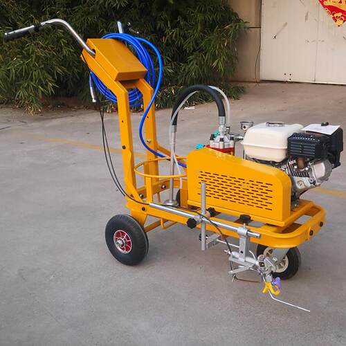 小型手推式道马路动创标城554冷喷划线机汽油力路线车笔直描线设