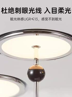 意式灯极简飞客厅吊2025新款复古灯南61446洋风客厅碟灯奶油风大