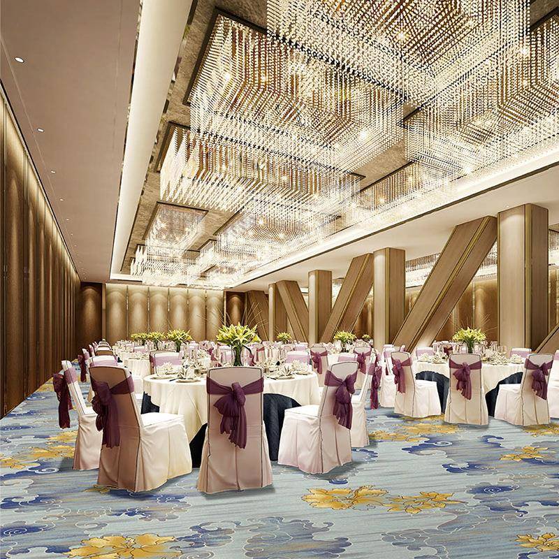 酒地馆毯会议室廊宾走宴尼龙印花会厅地毯满铺阻燃店尼龙印花地毯