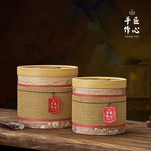 【直播推荐】新品茶叶包装罐圆形纸罐半斤一斤装红茶绿茶通用茶叶