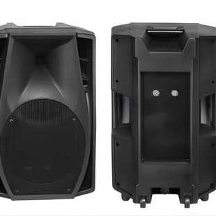厂家定制 15英寸扬声器塑料外壳带网罩带后铁板标准有源无源音箱