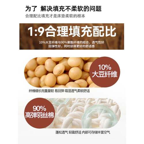 垫家用卧软垫榻榻室米AHU垫子褥垫床被学垫生宿舍单人租房专用可