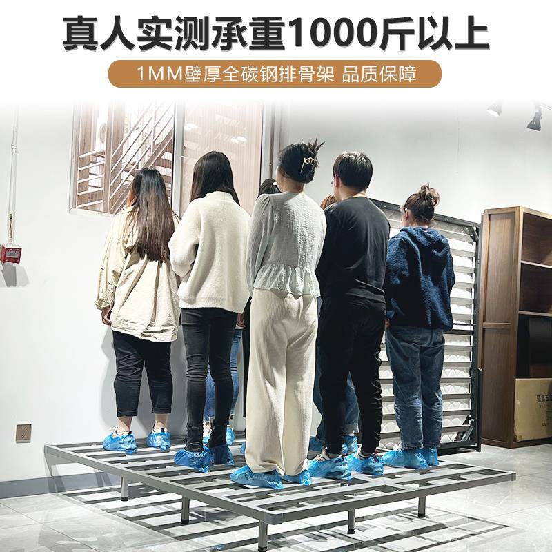 W8床架排骨架子床板浮.8米钢铁596架龙骨床架支撑全杆悬床榻榻米1图片