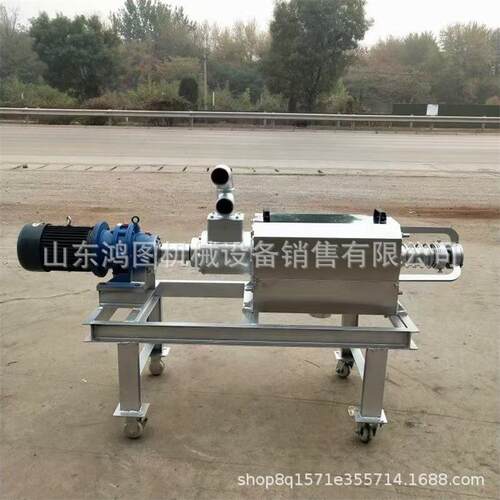 斜QKO筛式粪挤干脱水机螺旋挤鸡粪分机离三联压动粪污固液猪处理