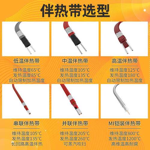 并联恒恒功率电热带项SFT单率电热功带三项恒功率电伴热系统工厂