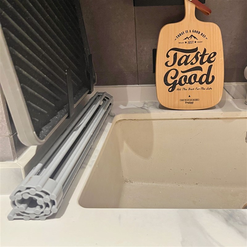 日式水槽沥水架家用厨房矽胶可折叠水池碗盘餐具收纳层架Z水槽置