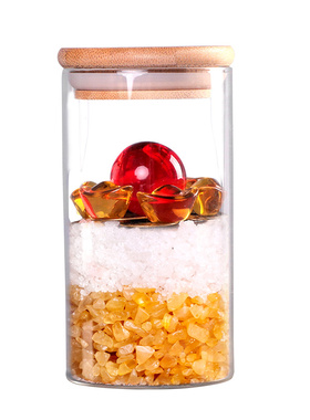 水晶瓶子床头h朝西摆件全厕所玻璃瓶西北角卫生间卧室客厅玄关走