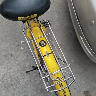 共享单车ofo小黄车小蓝哈罗酷骑后座载I人载货铁架24寸自行车尾架