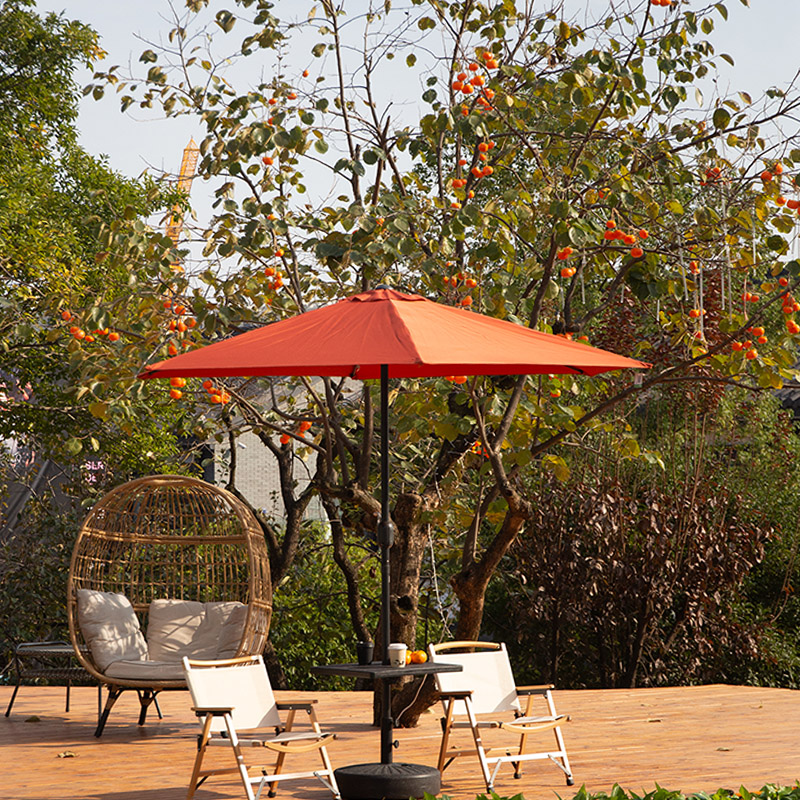 中柱伞户外遮阳伞民宿庭院伞露台遮D阳伞摆拍夜市地摊伞商用摆摊