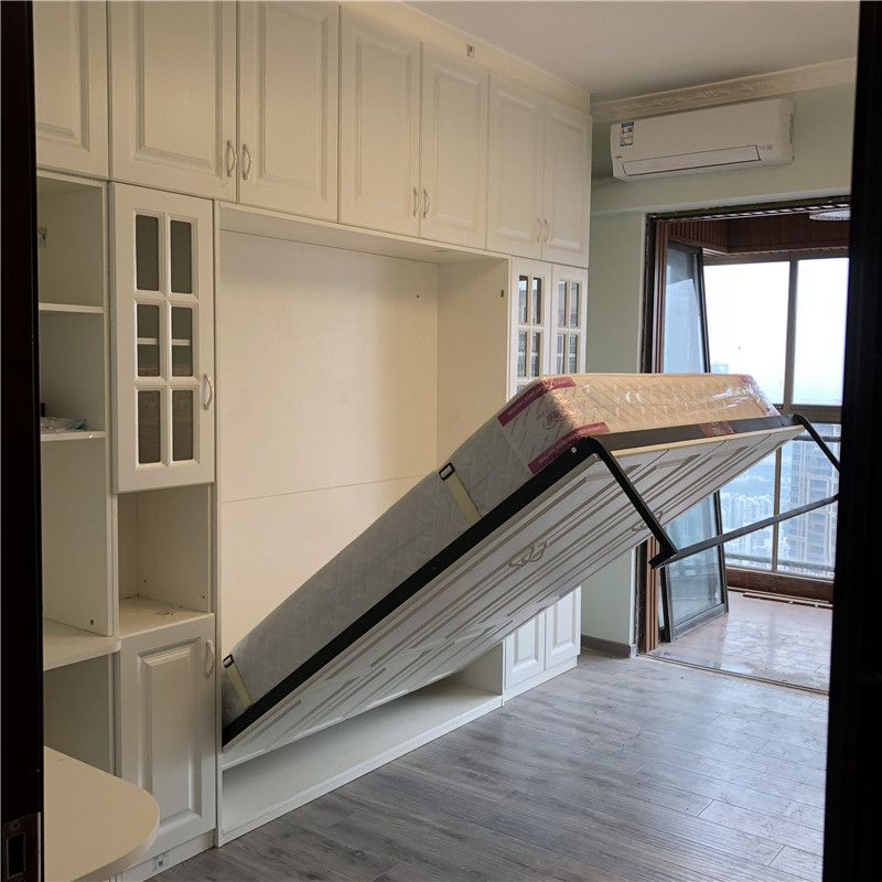 多功能隐形床折叠床创意壁v柜床隐藏床下翻床五金配件正翻床侧翻