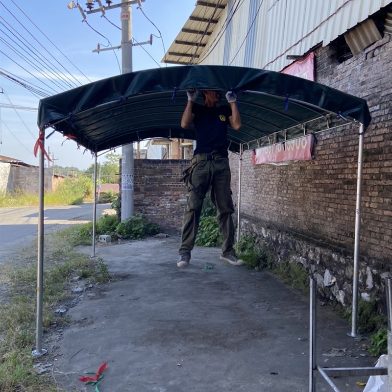 特厚热镀锌汽g车油布办酒席帐篷防雨遮阳停车棚店铺大排档专用帐