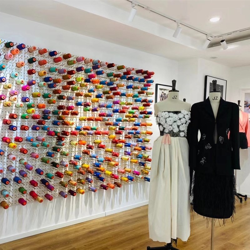 放线架子实木洞洞板缝纫线架平车线高车线宝塔线T编织封包线毛线