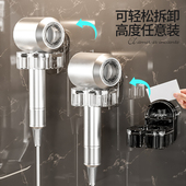 吹风机置物架卫生间免打孔轻奢浴室吸盘J收纳绕线精致支架挂架神