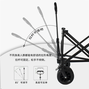 珠穆朗玛露营车手推n车户外营地车聚拢折叠小拉车野餐车野营推车