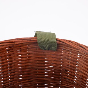 竹编圆背篓茶叶竹筐m采摘道具舞蹈道具收纳筐小号特大号加重承重