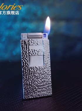 calories卡路天梯弹坑打火机超薄充气砂轮火机收藏送男士高端礼物