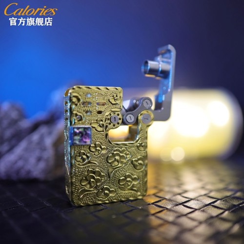 克雷斯机械弹射煤油打火机自动弹射创意个性