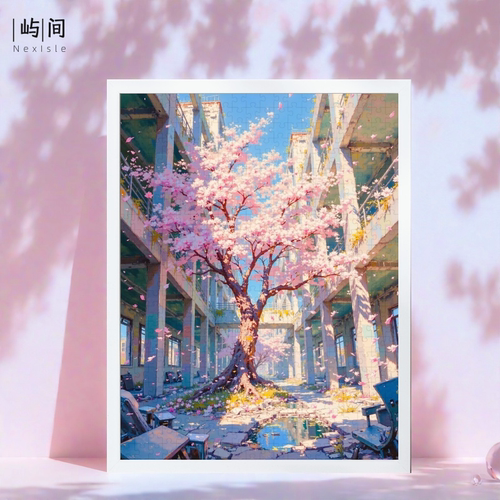 【珠光樱花拼图】唯美52*38cm