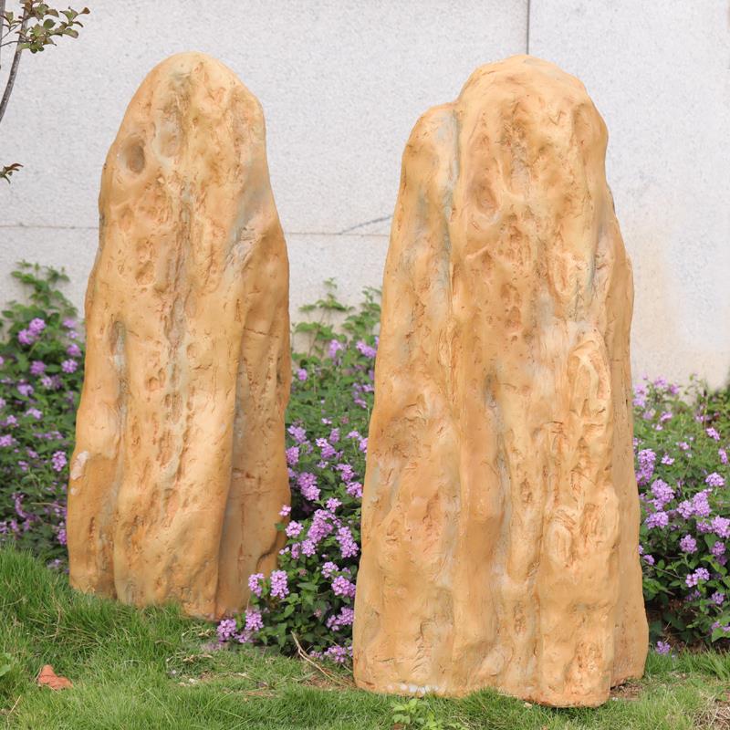 彷真玻璃钢井盖石庭院假石头室内外造景摆件楼梯转角橱窗假山景观