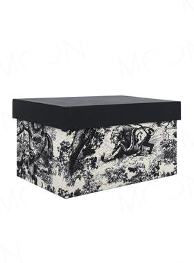 moon慕空间样板房衣柜收纳箱衣帽间收纳盒灰色老虎整理箱软装摆件