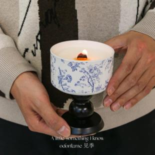 浪漫香薰蜡烛小众木质高级摆件香氛生日礼物盒女生 繁花 法式