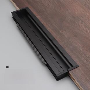 9008.Fdm富达铭扩展内嵌式柜式衣柜门把手预埋式抽屉拉门拉手铝制