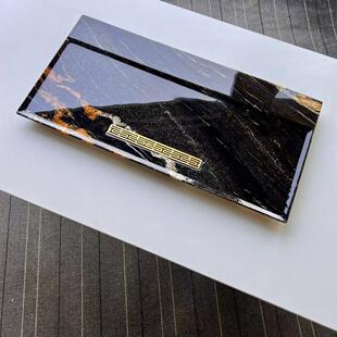 以里安天然普拉达绿奢石茶盘高端石材大理石排水茶台石头简约家用