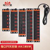 PDU机柜插座专用10A16A独立开关鱼缸排插6 8位工业程拖接线板定制