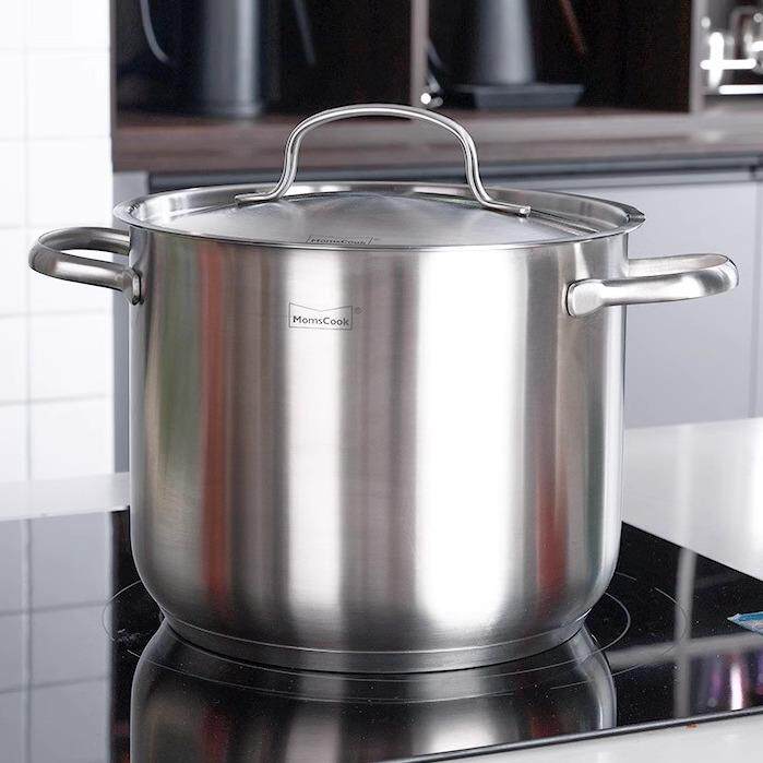 慕厨汤锅304不锈钢锅家用加厚大容量煲汤熬粥蒸煮炖锅电磁炉煮锅