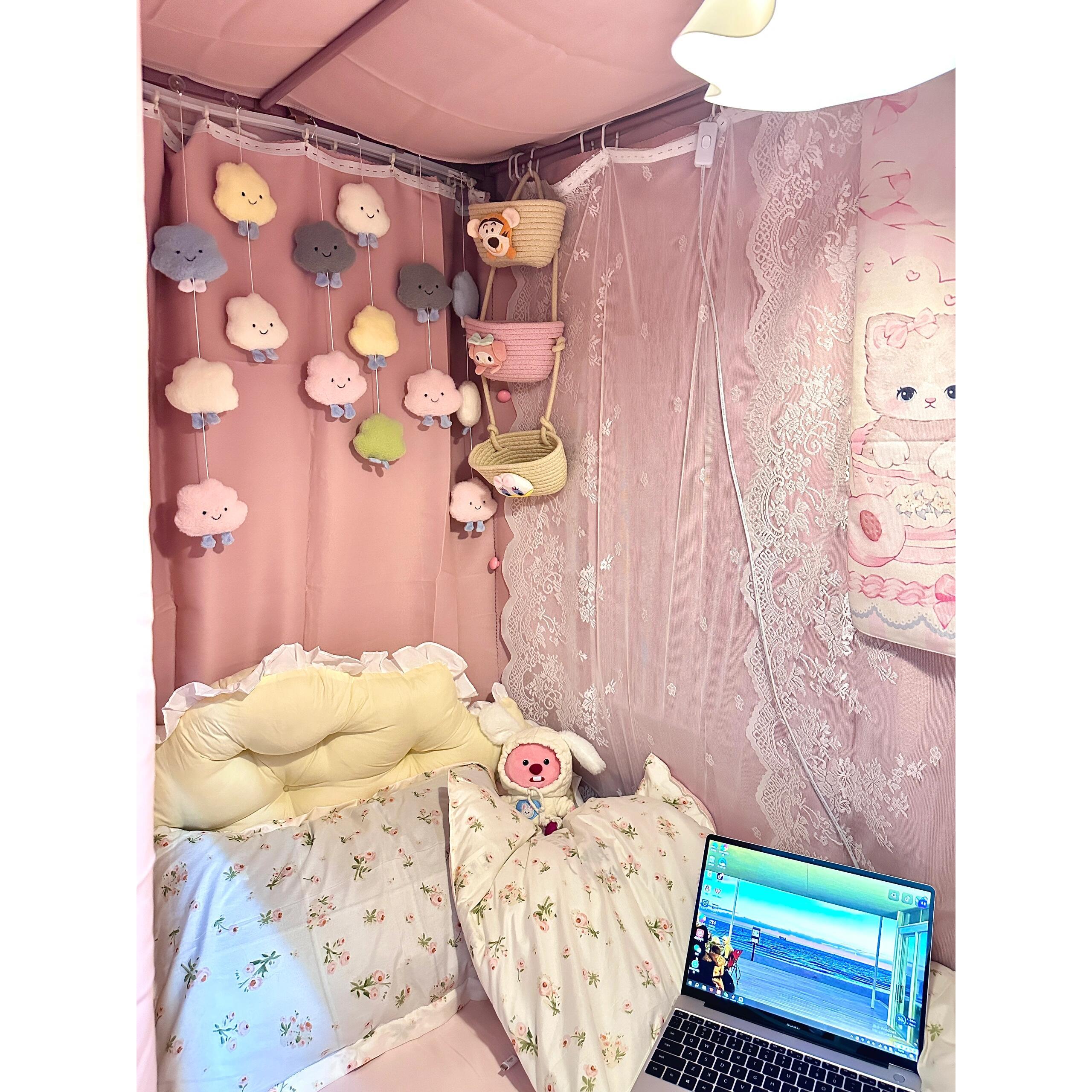 窗帘装饰配件小饰品云挂窗帘宿舍床床窗帘挂件床桌可爱的改造小物