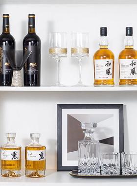 样板间酒柜摆件轻奢高级感现代客厅厨房酒具搭配组合套装软装饰品