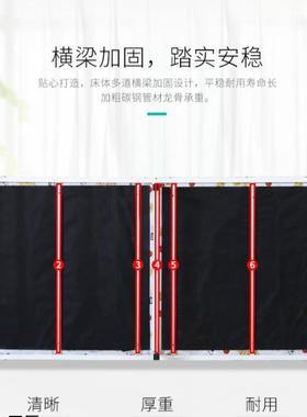 折叠陪床折叠床单人床便携简易家用办室公午睡午休NUD单护出租屋