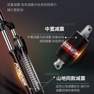 可叠式自LAC行车便小型2022单车携女款男女寸士变速折成人